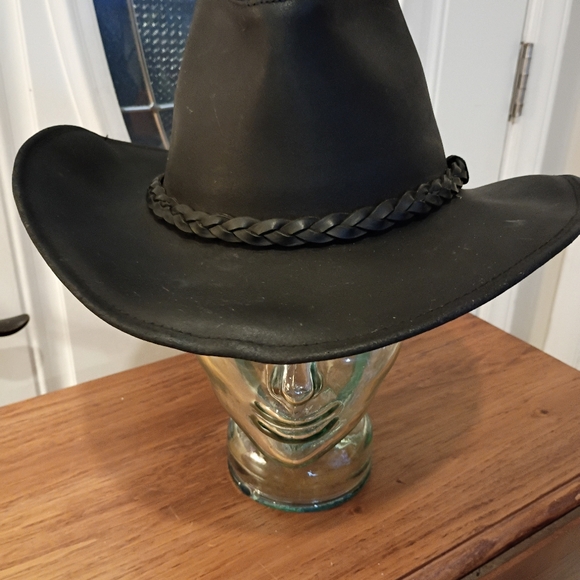 WILSONS VINTAGE SZ M KEATHER BRAIDED BAND COWBOY WESTERN RODEO HAT - Picture 7 of 8